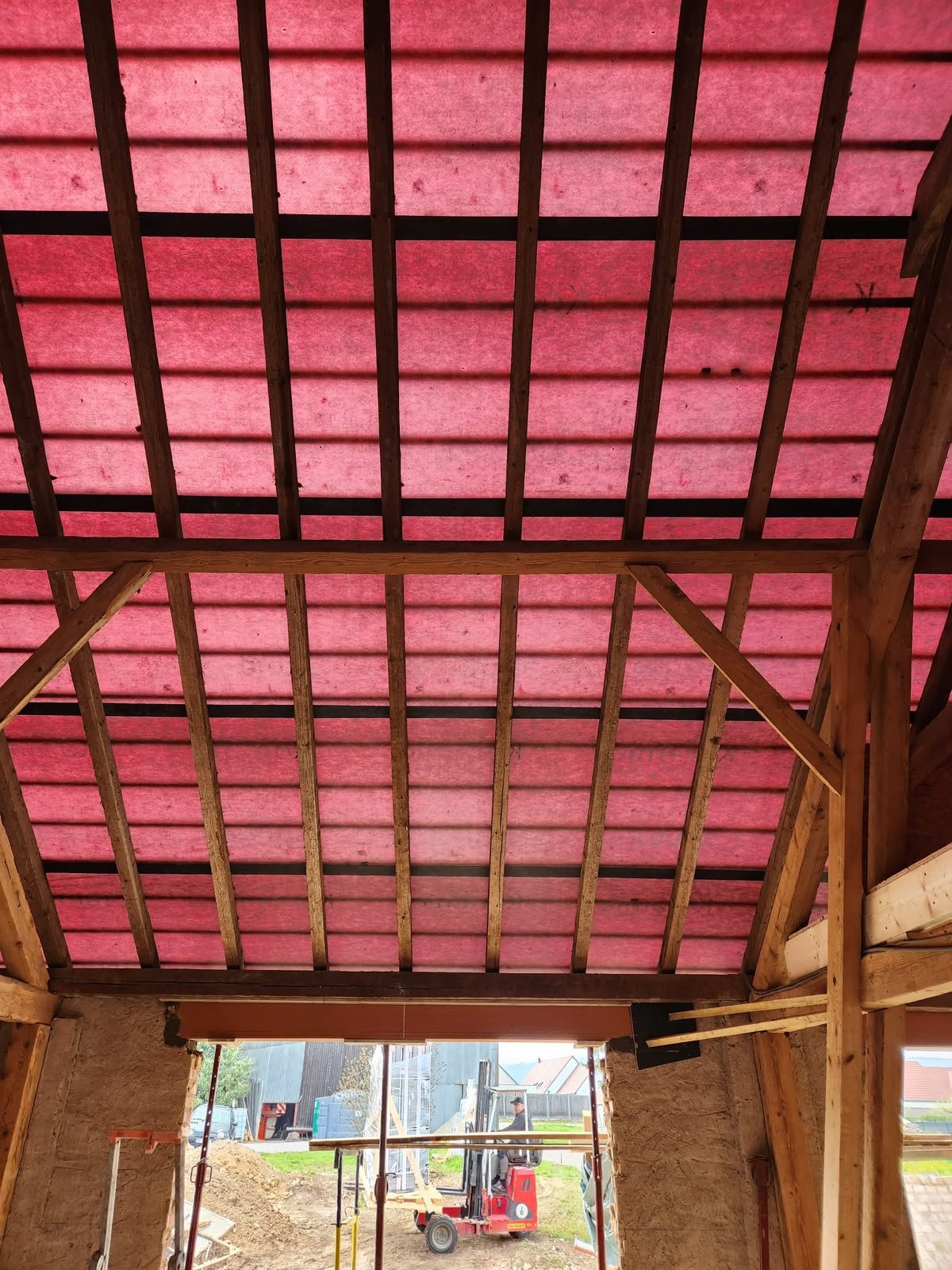 Combles avant travaux de plâtrerie
